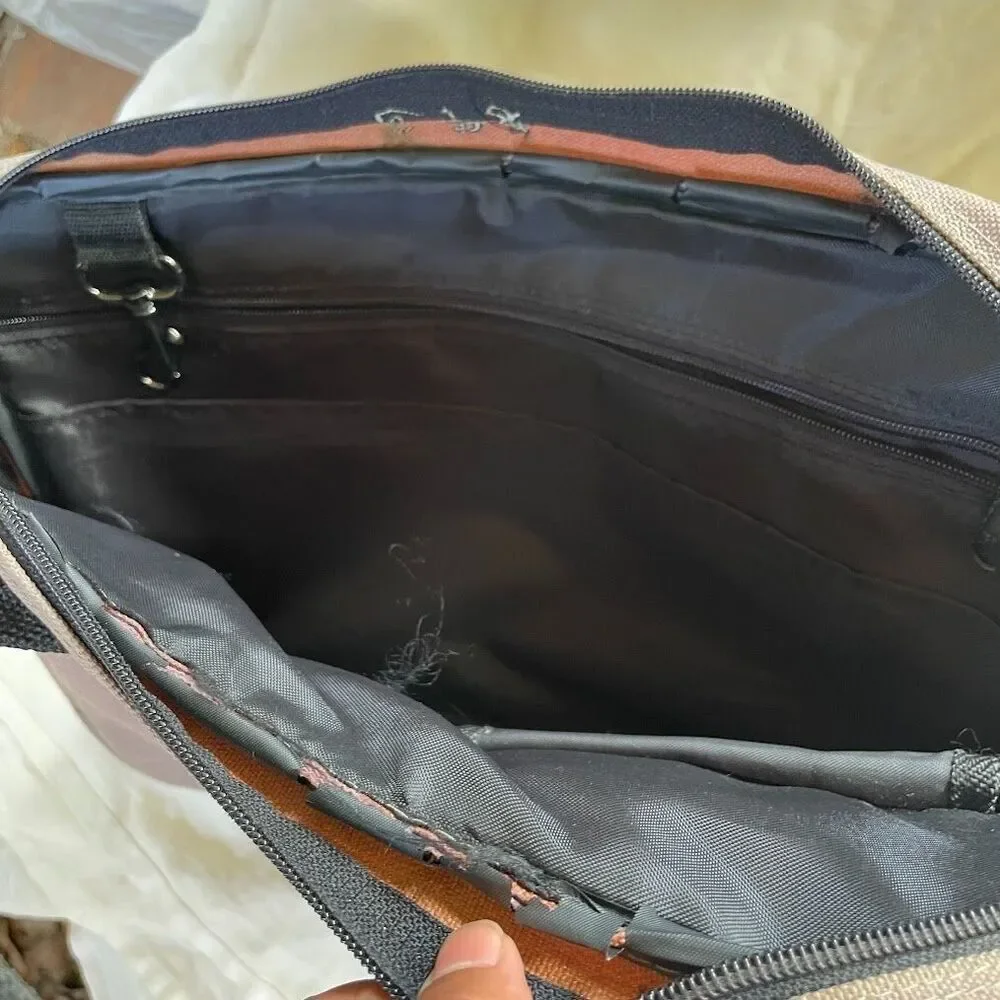 Vintage 90s Custom Cordura NYLON SOFT BRIEFCASE Made In Germany